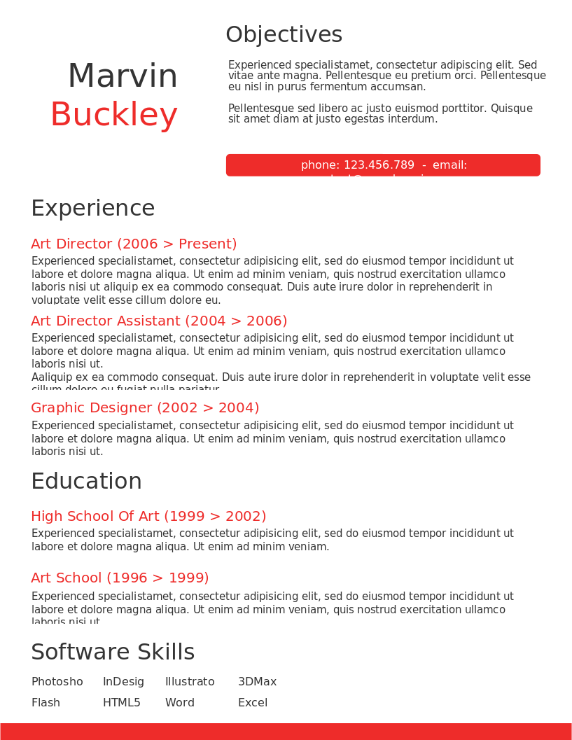 The Efficient Red CV preview